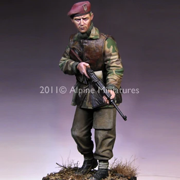 1/16 Фигурка солдата из смолы, модель британского коммандос, Руки на белой модели Военного Солдата