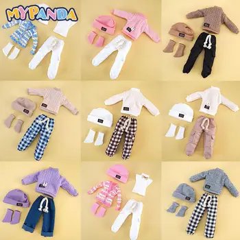 1 комплект одежды для куклы 32 см, костюм для кукол 1/6, аксессуары для наряжания кукол, зимний свитер и брюки, костюм, детские игрушки понарошку