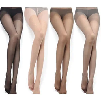 1 пара женских сексуальных прозрачных колготок на всю ногу, трусики-чулки, Колготки, нейлоновые прозрачные чулки, Длинные чулки 4 цвета