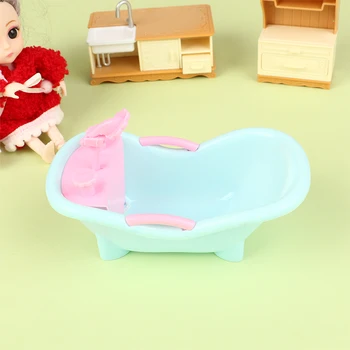 1 шт. кукольный дом мебель для дома Кукольная ванна, играющая с водой аксессуары для ванной комнаты