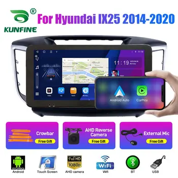 10,33 Дюймов Автомобильный Радиоприемник Для Hyundai IX25 2014-2020 2Din Android Восьмиядерный Автомобильный Стерео DVD GPS Навигационный Плеер QLED Экран Carplay