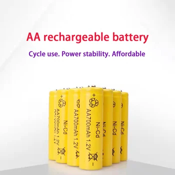 100% Оригинальная аккумуляторная батарея 1.2 В AA емкостью 700 мАч, используемая в беспроводных мышах, пультах дистанционного управления, игрушках, электронных весах и т.д.