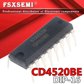 10ШТ CD4520BE DIP16 CD4520 DIP 4520BE DIP16 CMOS с двумя счетчиками IC