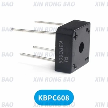 10ШТ KBPC608 KBPC-608 6A 800V Однофазный диодный 4pin мостовой выпрямитель новый и оригинальный IC