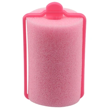 12шт Темно-Розовая Губка для укладки волос Из мягкой пены Бигуди Парикмахерский инструмент