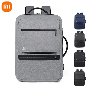 17-дюймовая сумка для ноутбука Xiaomi, деловой рюкзак, дорожная сумка для ноутбука большой емкости, Оксфорд, сумки для ноутбуков, мужские модные рюкзаки