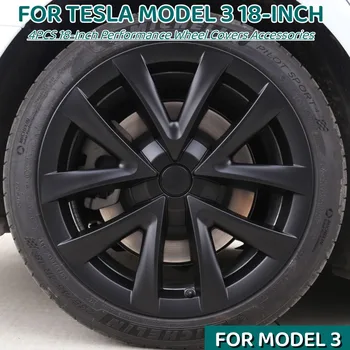 18-Дюймовый Колпак Ступицы Колеса Для Tesla model 3 Hub Cap Performance Automobile Replacemen Колесная Крышка Колесная Крышка Полное Покрытие Обода 2018-2023