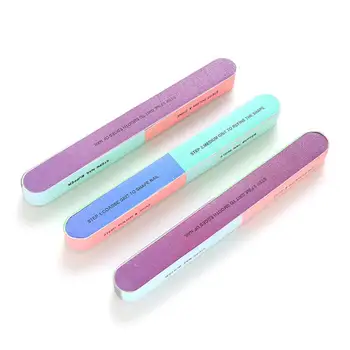 1pc Полирующая пилочка для ногтей, красочные шестигранные инструменты для маникюра, профессиональный прочный бафф для ногтей, Разные инструменты для красоты, Дизайн ногтей.