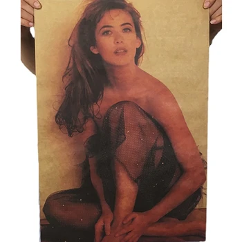 20 * 13,7 дюйма, Плакат Софи Марсо со звездой, картина из крафт-бумаги в стиле ретро, Значок для украшения стен, Изображение 50 см * 35 см