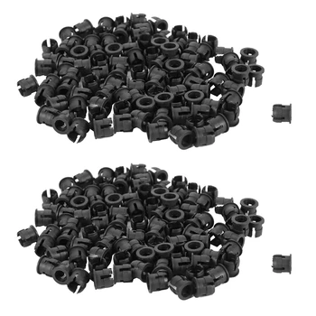 200 Штук черных пластиковых 5 мм светодиодных зажимов-держателей для крепления на панели дисплея