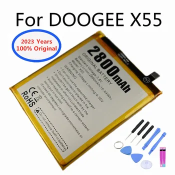 2023 года Новый 100% оригинальный аккумулятор DOOGEE для DOOGEE X55 X 55 2800 мАч Высокое качество + номер для отслеживания + инструменты