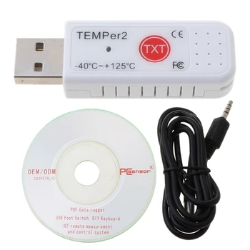 2024 Новый USB-Термометр PC TEMPER2, Гигрометр, Регистратор данных о температуре, Рекордер