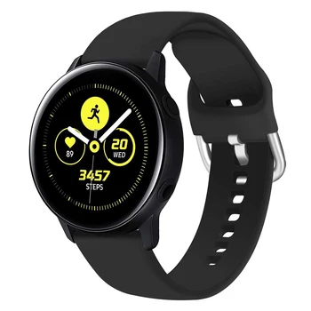 20мм 22мм Силиконовый Ремешок для Samsung Galaxy Watch Active 2 Watch 3 4 5 6 45мм 42мм 47мм Gear S3 Браслет Ремешок для Amazfit bip