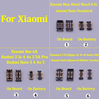 2ШТ Внутренний Аккумулятор FPC Разъем Зажим Контакт Для XiaoMi Mi 8 4I 4S 5 5C 5S 6 6X A1 A2 Max Mix 2S Redmi 3S 5A Pro Примечание 2 3 4 4X