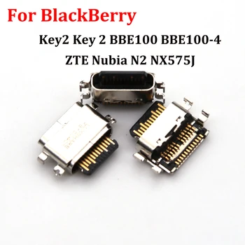 2шт Зарядка USB Зарядное Устройство Док-Порт Разъем Тип C Штекер Для BlackBerry Key2 Ключ 2 Keytwo BBE100 BBE100-4 ZTE Nubia N2 NX575J