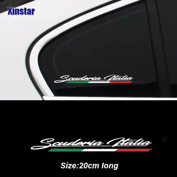 2шт Наклейки на Окна автомобиля Scuderia Italia для Fiat 500 Abarth 595 695 Боковая Юбка Наклейка Графические Аксессуары