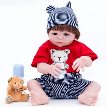 3 предмета, одежда для кукол-реборнов, 11-дюймовая экипировка, аксессуары, набор мультяшных Медведей для куклы-Реборна, новорожденная девочка, Кукла-мальчик