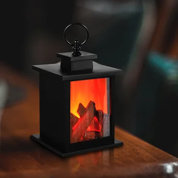 3D декоративный фонарь для искусственного камина с искусственным пламенем, ночник для Рождества, имитирующий пламя камина на древесном угле