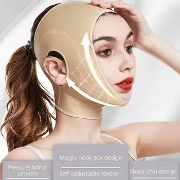 3D Многоразовая маска для подтяжки лица, Бандаж для сна, бандаж для похудения, V-образная подтяжка лица, Тонкая маска для сна, инструмент для красоты и ухода за кожей