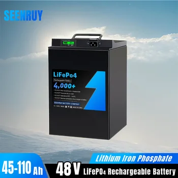 48v Lifepo4 ebike аккумулятор 16S 60AH 85AH 100AH 110AH для 5000 Вт Гольф-кара резервного копирования RV EV инвертор Солнечной Системы Встроенный BMS