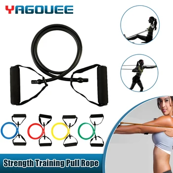 5-уровневые эспандеры для йоги, эластичная лента для упражнений, эспандер для домашнего тренажерного зала, силовые тренировки