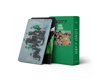 55 шт./компл. карточек Kpop Idol Lomo, фотокарточек GOT7, фотокарточек, открыток для коллекции фанатов