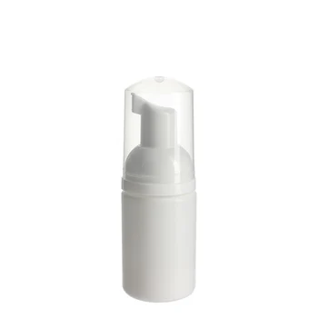 6 шт. / лот Пустая пластиковая бутылка для мыла из белой пены HDPE объемом 30 мл, 1 унция, многоразовые бутылки для вспенивания HDPE с насосом для вспенивания