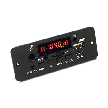 AIYIMA Audio Bluetooth 5,0 Плата Декодирования Усилителя мощности 5 Вт × 2 Функция Микрофона Плата Декодирования MP3 Плата Декодирования автомобильного питания