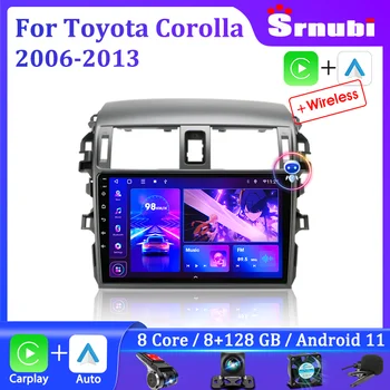 Android 11 2 Din Автомагнитола для Toyota Corolla E140/150 2006-2013 Мультимедийный Плеер Carplay Навигация GPS DVD Головное Устройство
