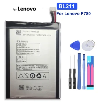 BL211 4100 мАч Для Lenovo P780 P 780 BL 211 BL-211 Аккумуляторы Мобильных Телефонов Замена Аккумулятора Смартфонов + Бесплатные Инструменты