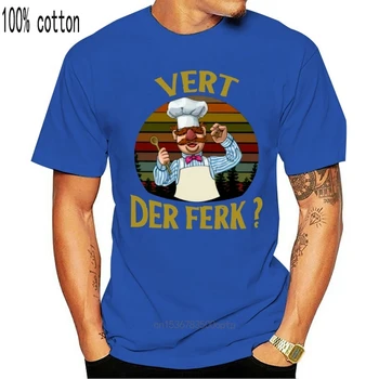 Camiseta de Chef sueco Vert Der Ferk Sunset para hombre y mujer, ropa estampada S 3Xl, color negro Camiseta