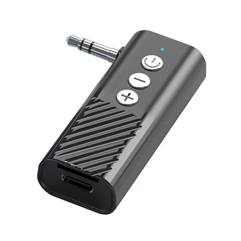 CPDD Bluetooth-совместимый адаптер Aux для автомобиля, 3,5-мм беспроводной приемник для громкой связи и домашней стереосистемы