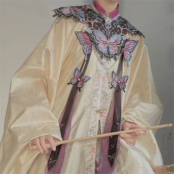 Hanfu Cloud Shoulder Ming Тяжелая Промышленность Вышивка ручной работы в античном стиле Оригинальный Дизайн Аксессуары для платья Hanfu