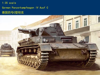 Hobby Boss 80130 Немецкий танк Panzerkampfwagen IV Ausf C в масштабе 1/35 Статическая модель TH05837