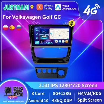 JUSTNAVI для Volkswagen Golf GC Автомагнитола Android Стерео Мультимедийный видеоплеер Навигация GPS Автомагнитола Carplay DSP Головное устройство