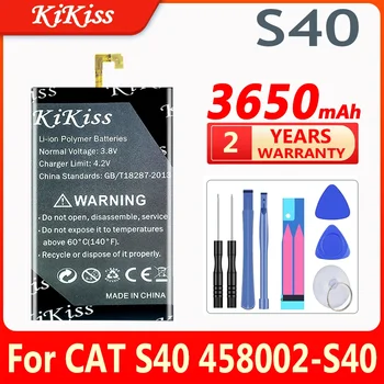 KiKiss 3650 мАч Сменный аккумулятор S40 для Caterpillar CAT S40 S 40 458002-S40