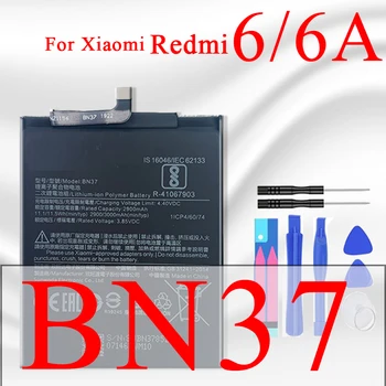  KiKiss для Xiao Mi Battery BN37 3000 мАч для Xiaomi Redmi 6 Redmi6 Redmi 6A Высококачественные Аккумуляторы Для Мобильных Телефонов