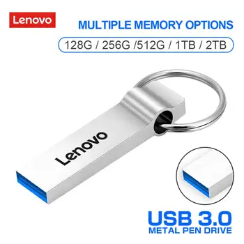 Lenovo 2 ТБ Usb 3,0 Флэш-накопители Высокоскоростная Металлическая Флешка 1 ТБ 512 ГБ 256 ГБ Портативный Usb-накопитель Водонепроницаемый Memoria Usb Flash Stick