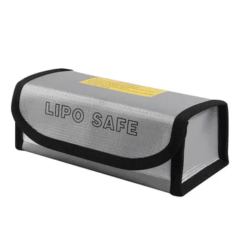 Lipo SAFE Battery Safety Bag 185x75x60 мм Мини Водонепроницаемый Огнеупорный Взрывозащищенный Портативный для FPV Гоночных Дронов