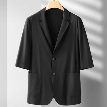 Lis1029-Летний костюм с короткими рукавами, новый свободный тренд бренда tide из хлопка с короткими рукавами