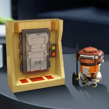 MOC Jabbas Prize Строительные блоки Solo из карбонита и Boushh DIY модель Space Wars Trophy Hunter Кирпичи Игрушки для детей в подарок