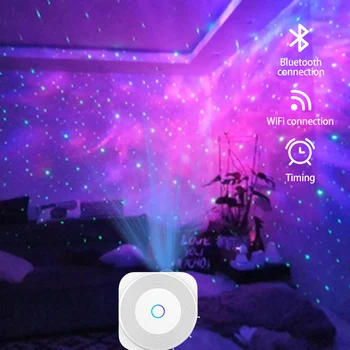 Moes Tuya WiFi Умный звездный проектор Galaxy для праздничной вечеринки Приложение для управления проектором Smart Home Nebula работает для дома Alexa
