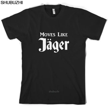 Moves Like Jager - Мужская футболка - Drinking- Алкоголь- shubuzhi Футболка Мужская С коротким рукавом Hot Fashion Classic sbz8270