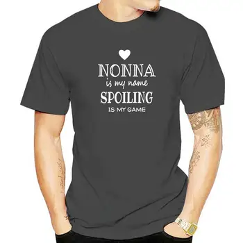 Nonna Is My Name, Забавная рубашка Nonna, Подарки для бабушки Нонны, футболки, топы, хлопковые мужские футболки, летние