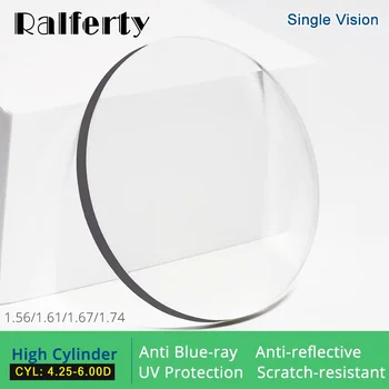 Ralferty (CYL 4,00-6,00D) 1,56 1,61 1,67 1,74 Оптические линзы Против Синего Света Рецептурные очки Линзы Для глаз Прозрачные Диоптрийные линзы