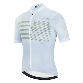 Raudax Мужская Велосипедная Майка MTB Maillot Велосипедная Рубашка Для Скоростного Спуска Джерси Высокого Качества Pro Team Tricota Одежда Для Горных Велосипедов Белого Цвета