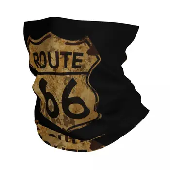 Route 66 США, бандана, шейный платок, маска со знаком Калифорнии, шарф, Многофункциональная маска для лица, для мужчин, женщин, для взрослых, стираемая