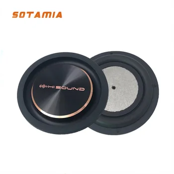 SOTAMIA 2шт 80 мм басовый излучатель Вибрационная мембрана Металлическая матовая диафрагма динамика Усиленный басовый пассивный излучатель на 2-3 дюйма