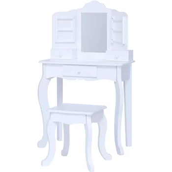 Teamson Kids - Туалетный столик Little Princess Anna Medium Play - белый