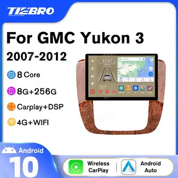 TIEBRO 13-дюймовый Автомобильный Радиоприемник Carplay 8G + 256G для GMC Yukon 3 2007-2012 Автомобильный Мультимедийный видеоплеер 1920*1200 P Android Стерео Приемник